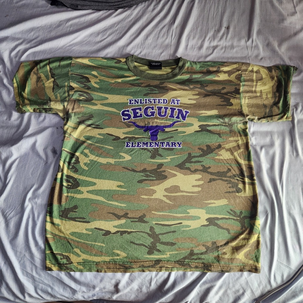 Rothco Camo T-Shirt Seguin Elementary Graphic Print Tee XL